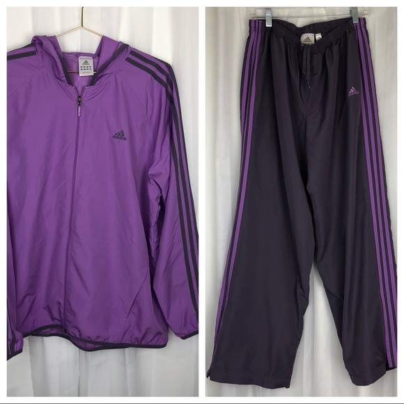 adidas purple outfit
